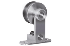 Flatec V set coulissant inox 100kg l.2100mm pour largeur de porte 910-1000mm